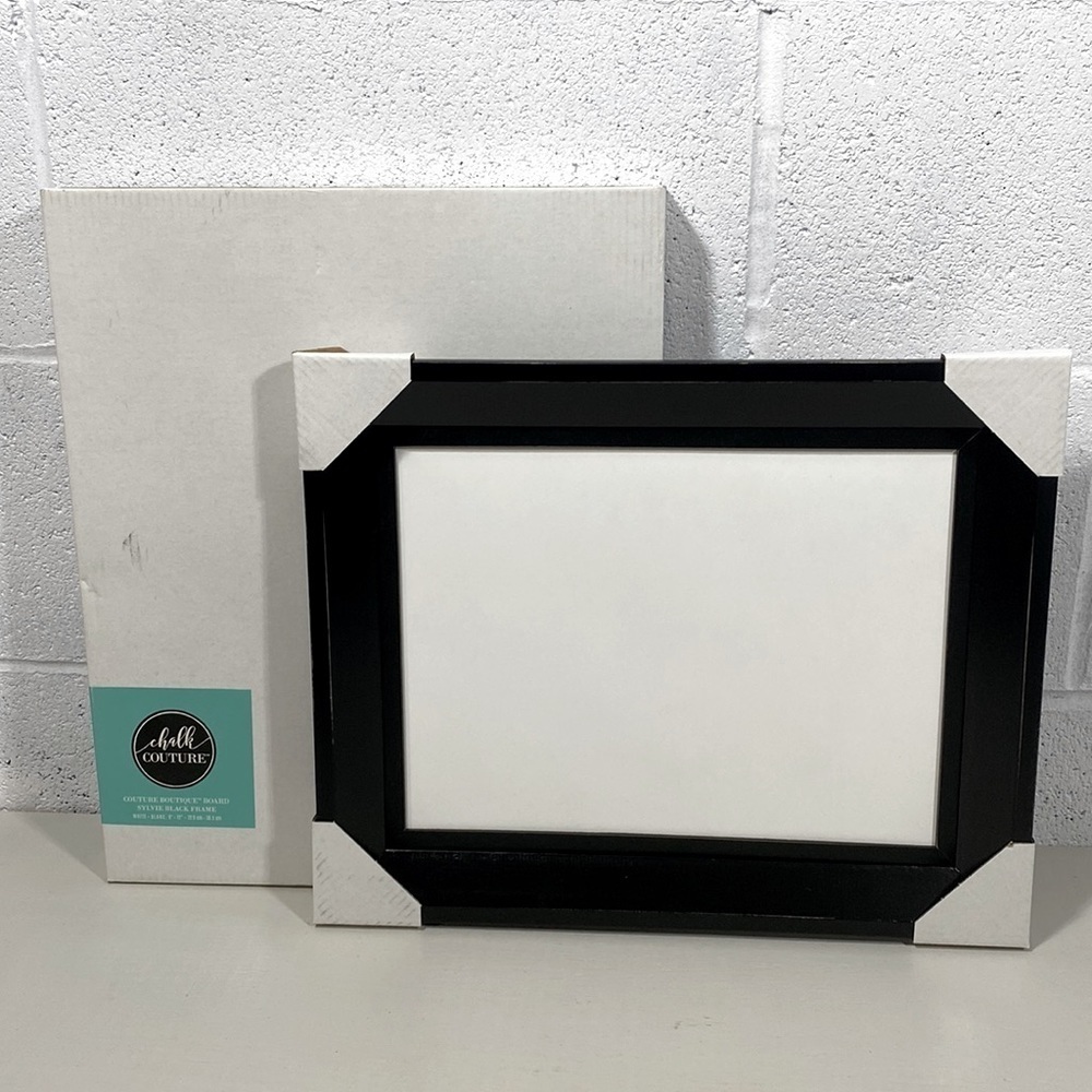 NWT Chalk couture board with black frame​​​​​​​​​​​​​​​​
